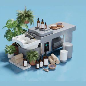 Japanese Head Spa with Table – Non-Plumbed